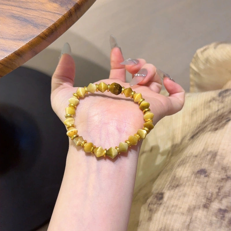 Bracelet « Muguet » en Améthyste naturelle – Sagesse ouverte, Attire les bienfaiteurs