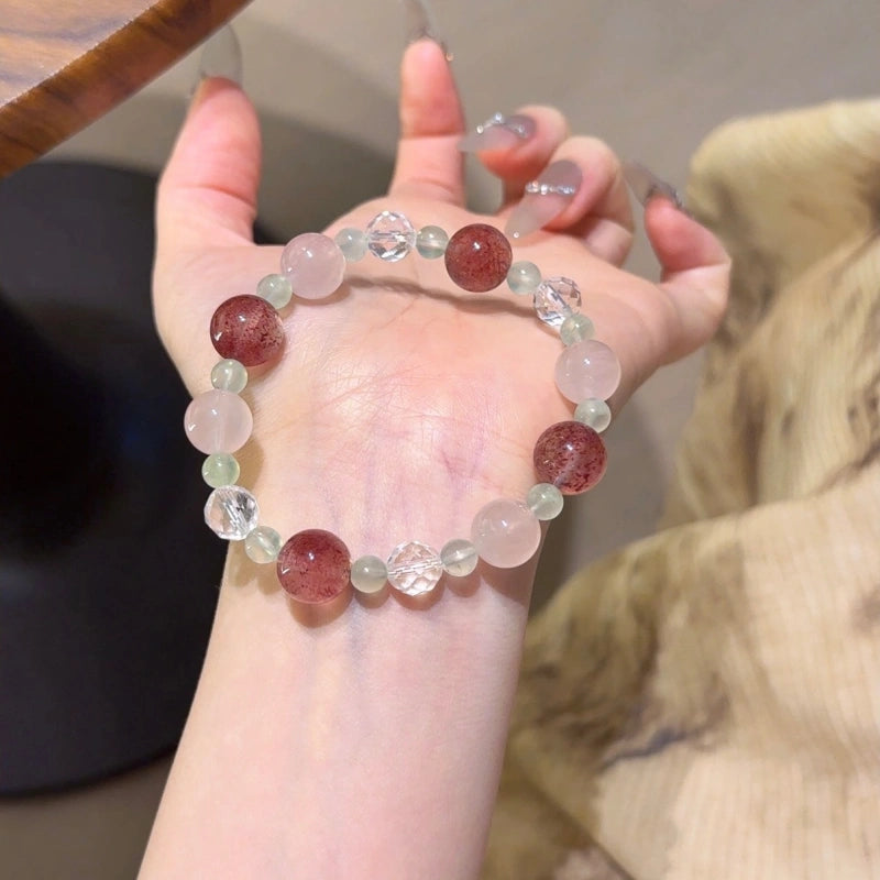 Rose Quartz & Strawberry Quartz Bracelet - Boost Personal Charm