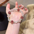 Rose Quartz & Strawberry Quartz Bracelet - Boost Personal Charm