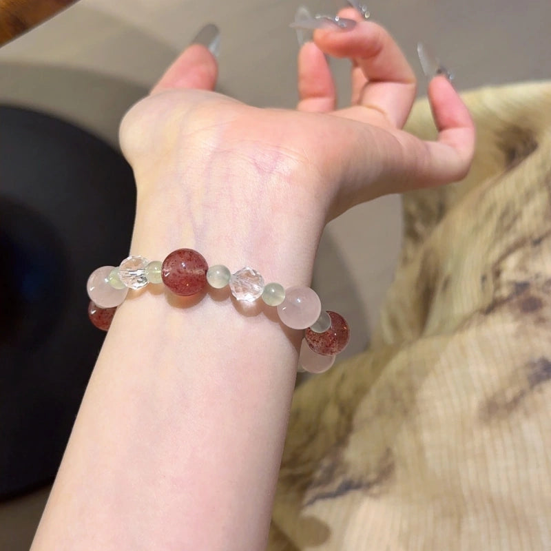 Rose Quartz & Strawberry Quartz Bracelet - Boost Personal Charm