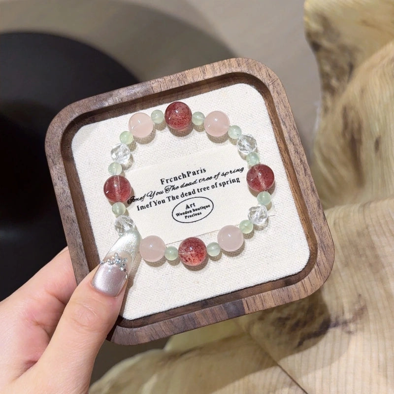 Rose Quartz & Strawberry Quartz Bracelet - Boost Personal Charm