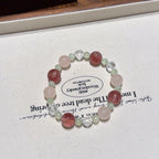 Rose Quartz & Strawberry Quartz Bracelet - Boost Personal Charm
