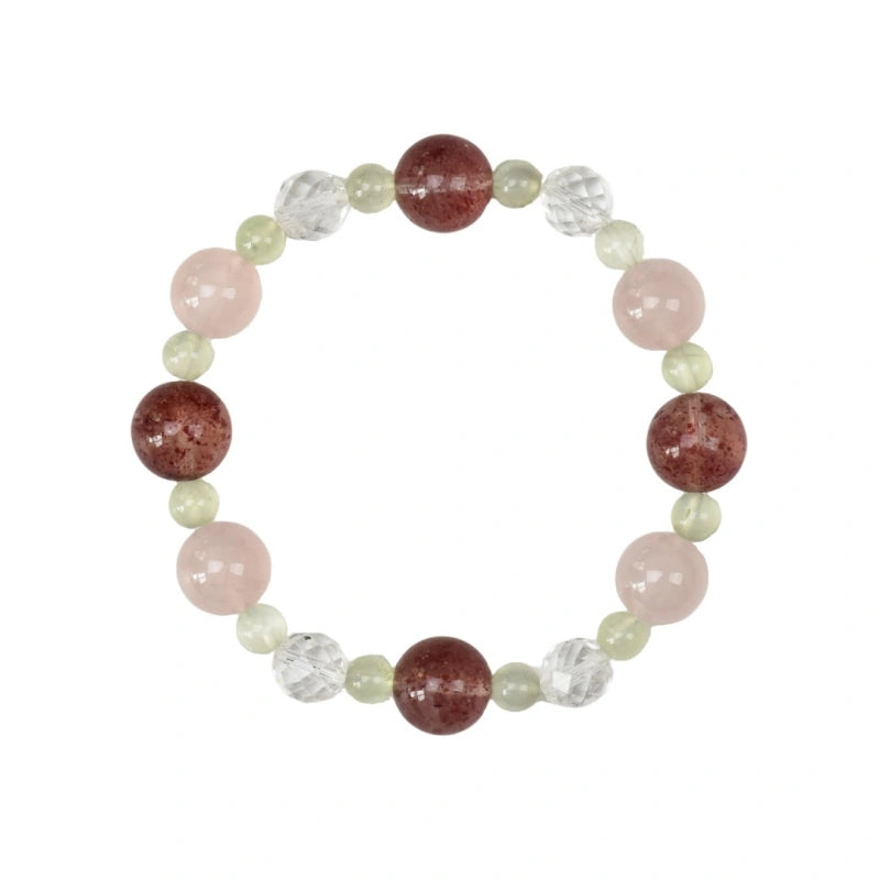 Rose Quartz & Strawberry Quartz Bracelet - Boost Personal Charm