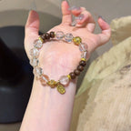 Clear Quartz & Agarwood Bracelet - Calm & Quiet the Mind