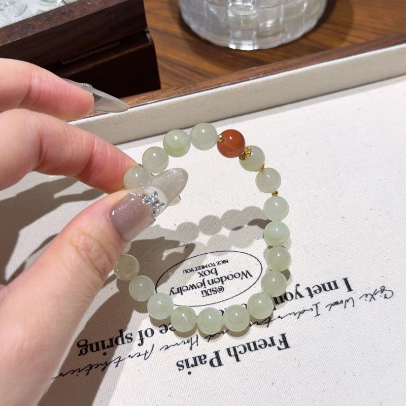 Green Garnet Bracelet - Career Vitality Courage & Confidence