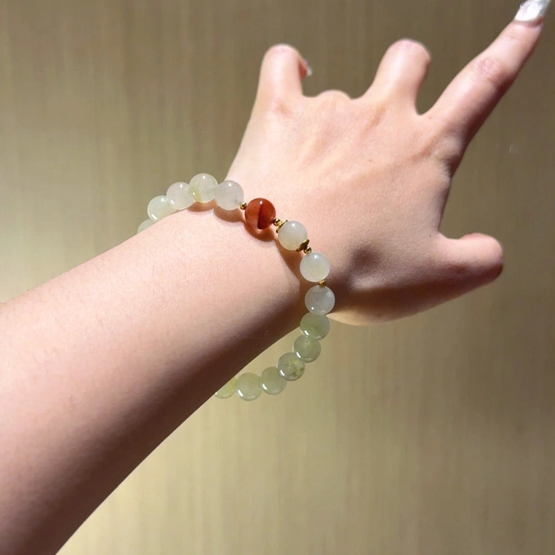 Green Garnet Bracelet - Career Vitality Courage & Confidence