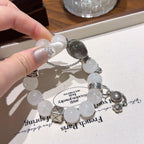 White Phantom Quartz Box‑Shape Bracelet - Shield Against Negativity