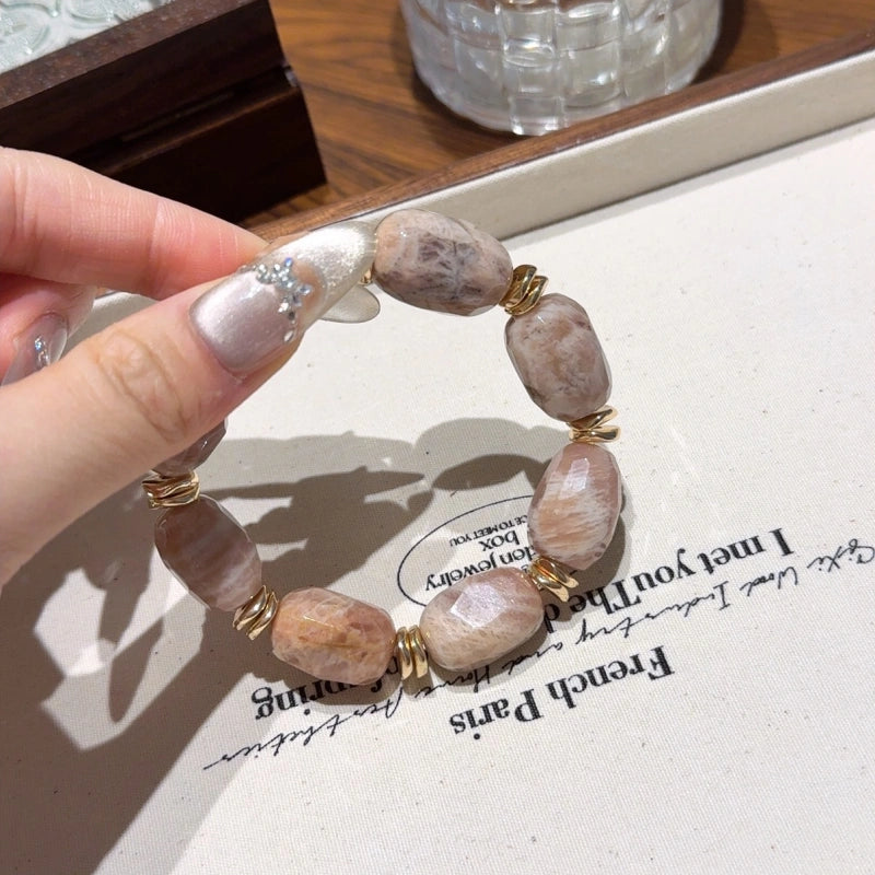 Free‑Form Sunstone Bracelet - Positivity & Optimism