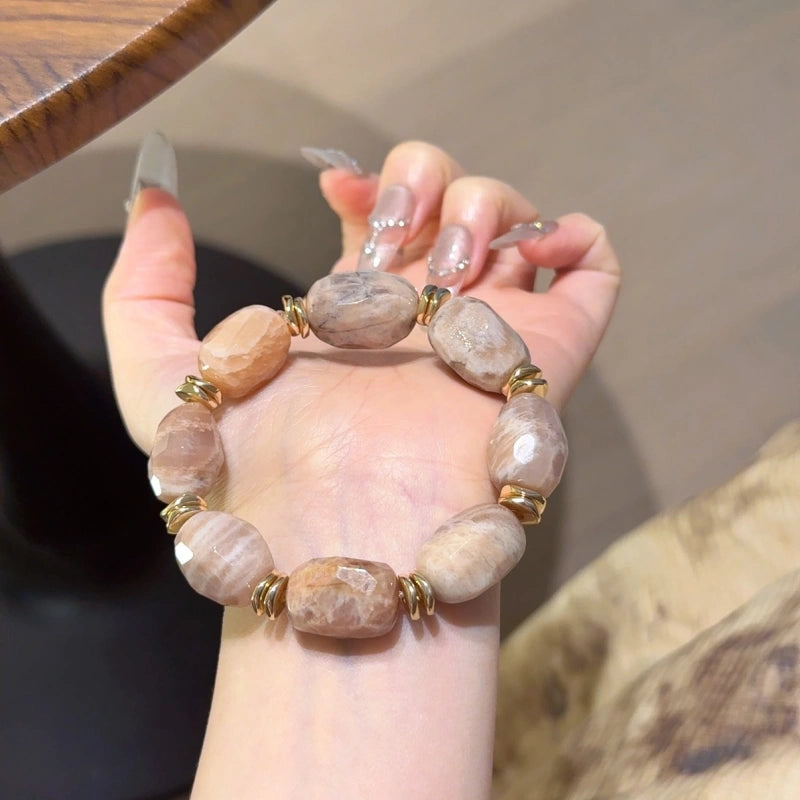 Free‑Form Sunstone Bracelet - Positivity & Optimism