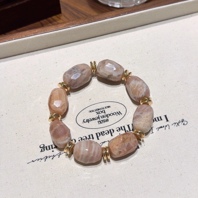 Free‑Form Sunstone Bracelet - Positivity & Optimism