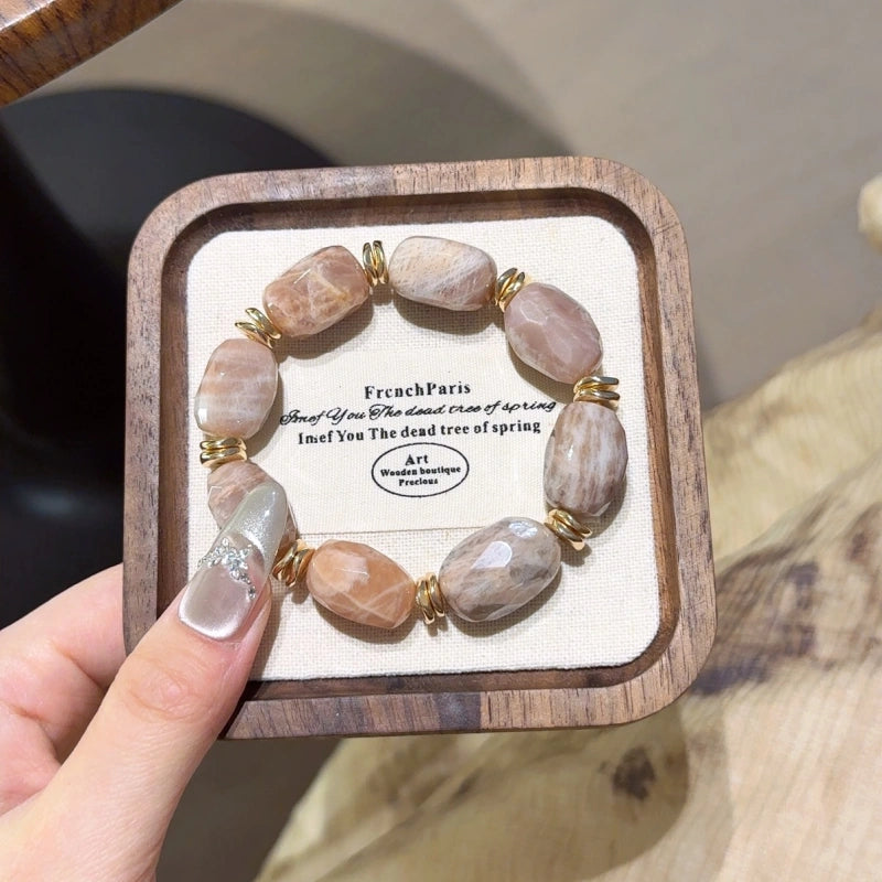 Free‑Form Sunstone Bracelet - Positivity & Optimism