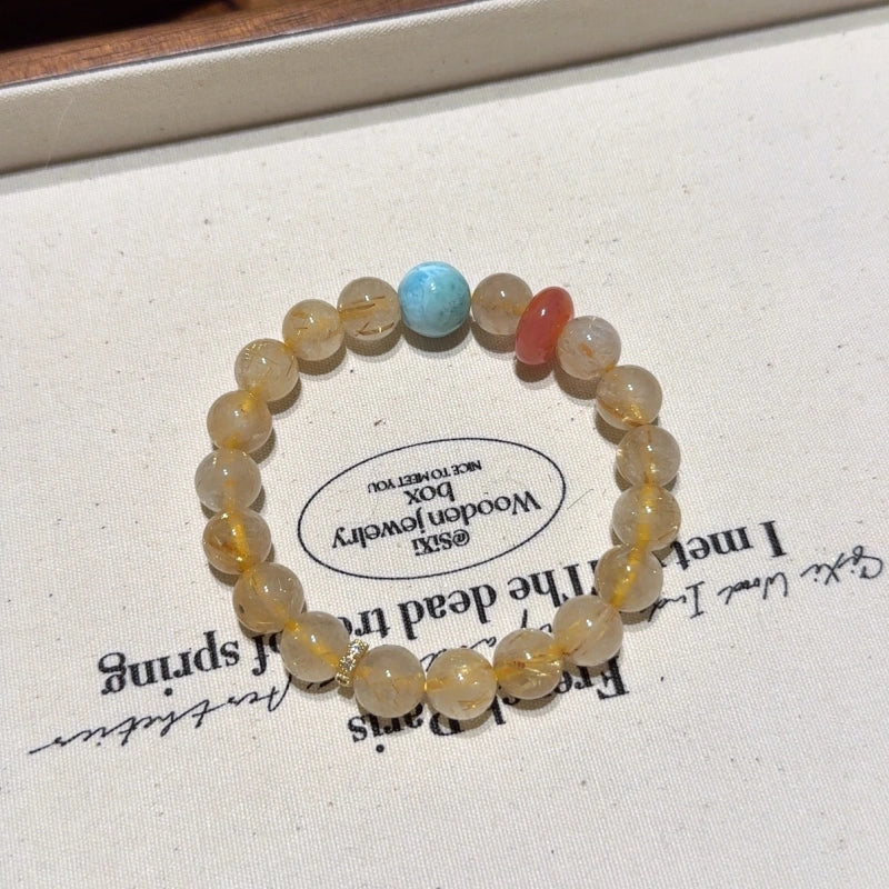 Rutilated Quartz Bracelet - Attract Prosperity