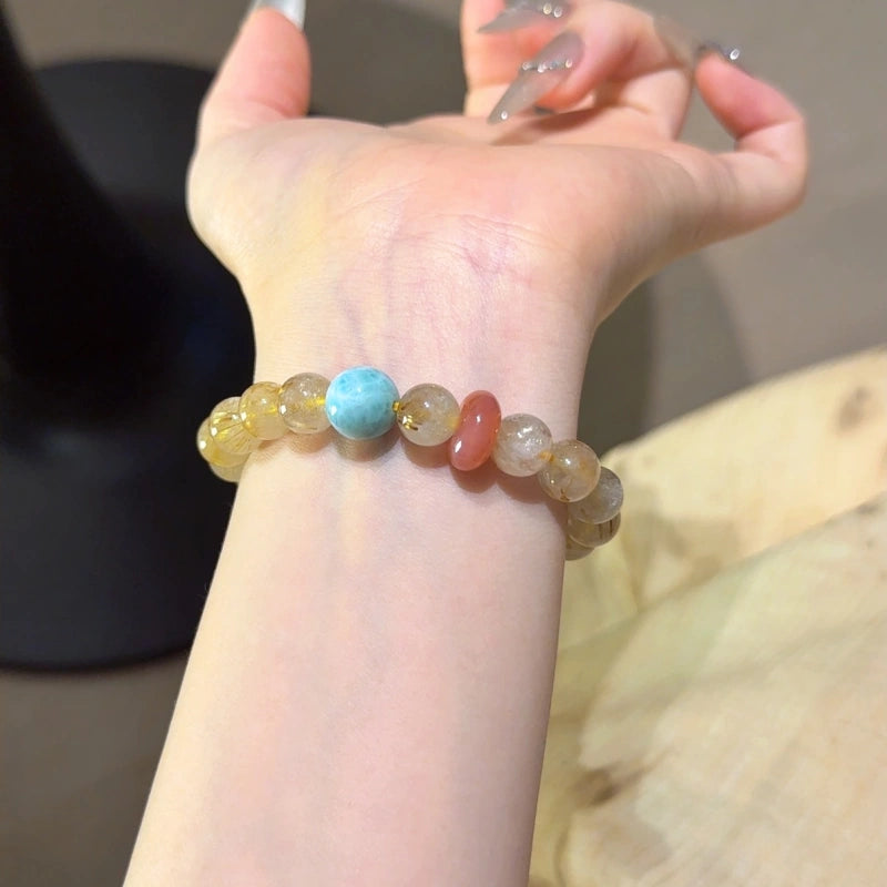 Rutilated Quartz Bracelet - Attract Prosperity