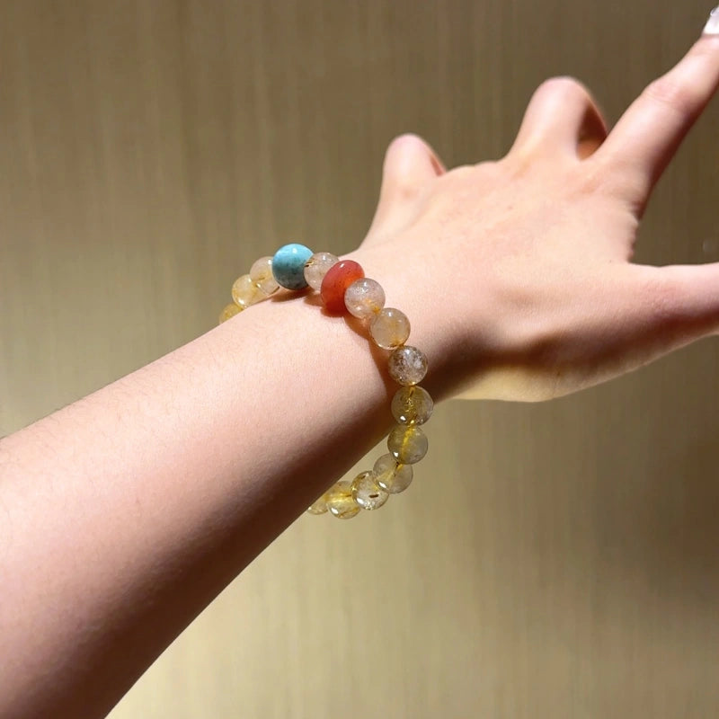 Rutilated Quartz Bracelet - Attract Prosperity