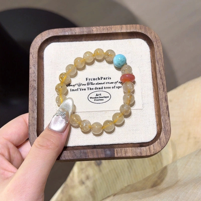 Rutilated Quartz Bracelet - Attract Prosperity