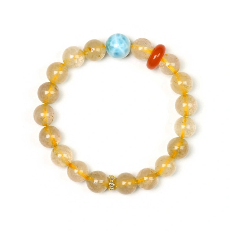 Rutilated Quartz Bracelet - Attract Prosperity