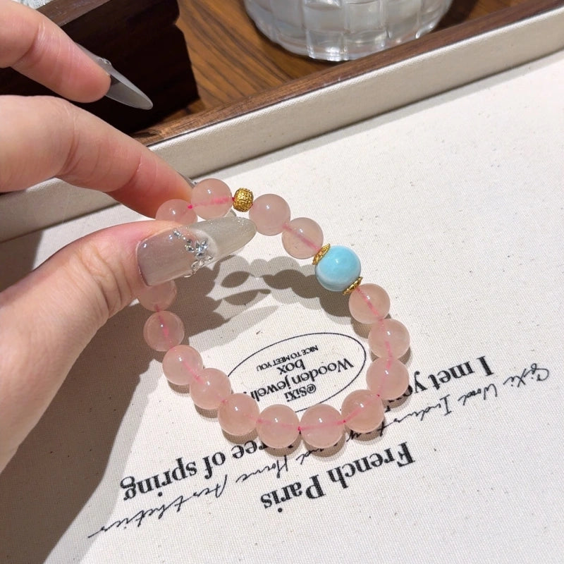 Rose Quartz Larimar Bracelet - Release Stress