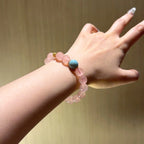 Rose Quartz Larimar Bracelet - Release Stress