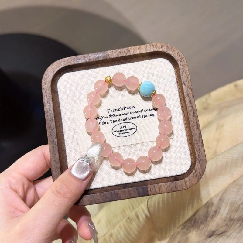 Rose Quartz Larimar Bracelet - Release Stress
