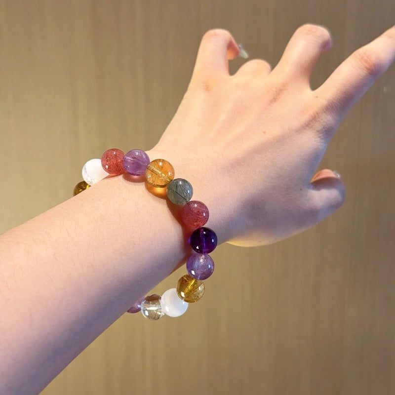 Multi‑Stone Crystal Bracelet-Joy & Stress Relief