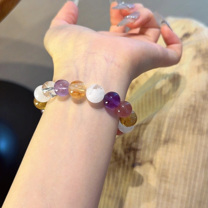 Multi‑Stone Crystal Bracelet-Joy & Stress Relief