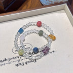 Clear Quartz Multi‑Stone Multi‑Loop Bracelet-Smooth Energy Flow