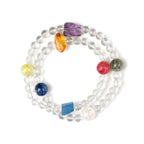 Clear Quartz Multi‑Stone Multi‑Loop Bracelet-Smooth Energy Flow