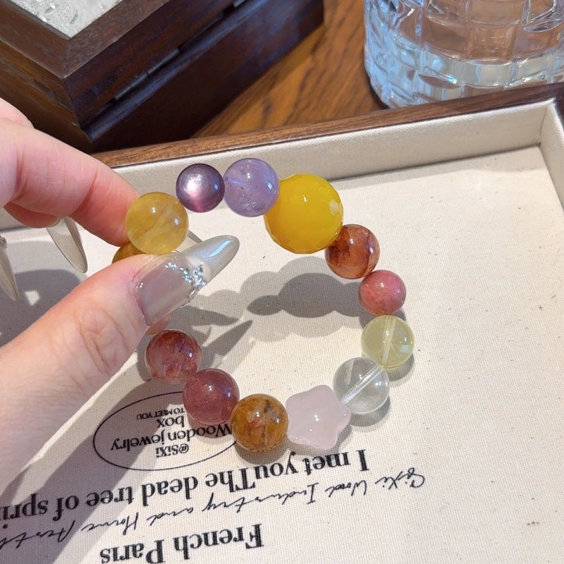 Multi‑Stone Crystal Bracelet-Continuous Good Fortune