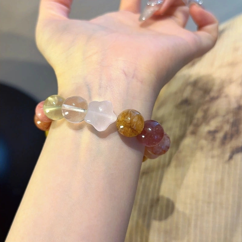 Multi‑Stone Crystal Bracelet-Continuous Good Fortune