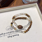 Clear Quartz & Agarwood Bracelet-Calm Mind For Restful Sleep