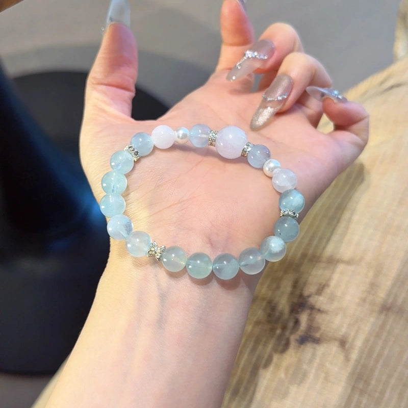 Bracelet « Muguet » en Améthyste naturelle – Sagesse ouverte, Attire les bienfaiteurs