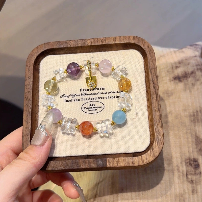 Multi‑Stone Clear Quartz Bracelet-Self‑Growth