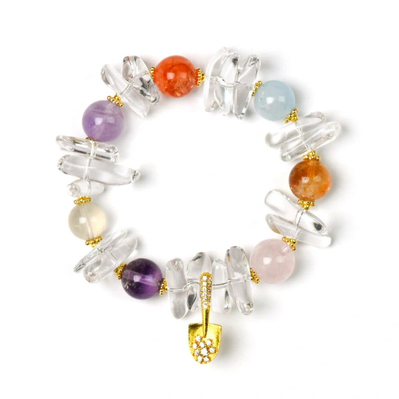 Multi‑Stone Clear Quartz Bracelet-Self‑Growth