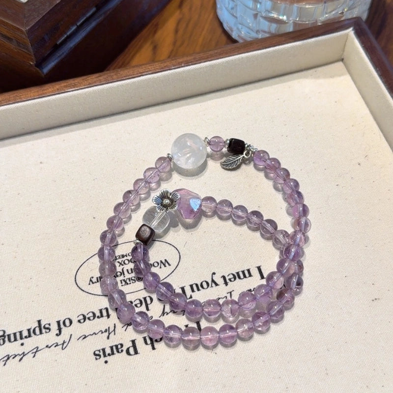 Amethyst Multi‑Loop Bracelet-Boost Motivation