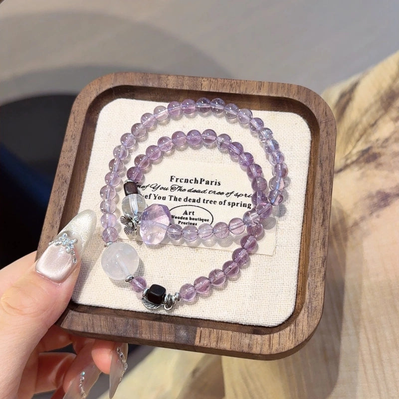 Amethyst Multi‑Loop Bracelet-Boost Motivation