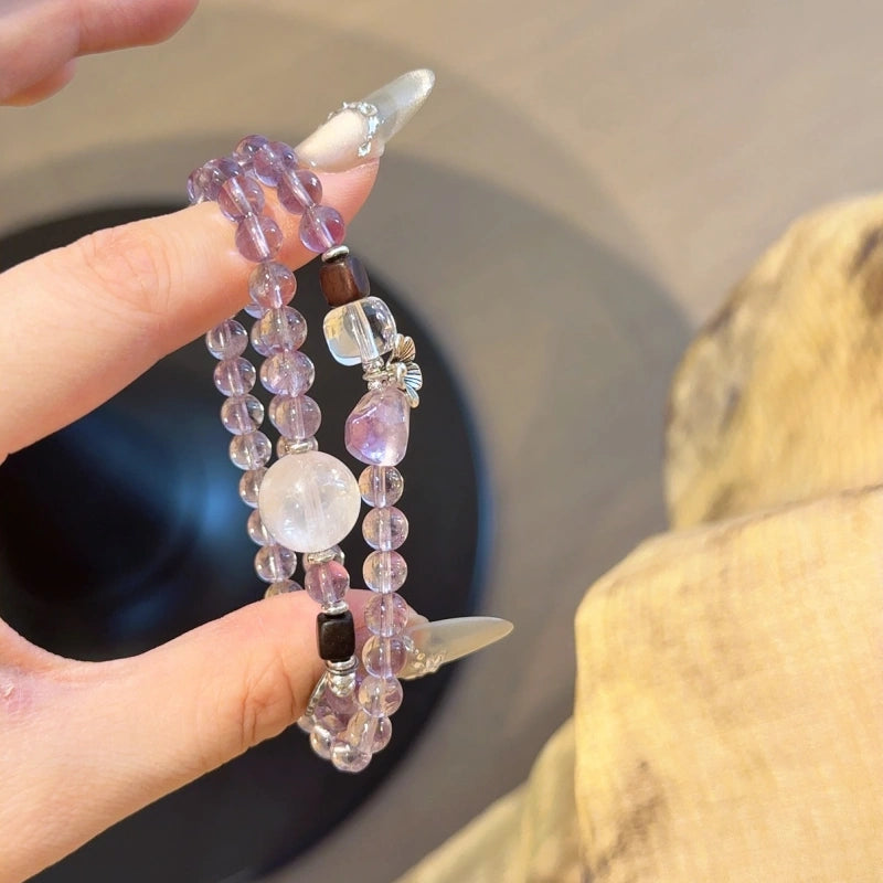 Amethyst Multi‑Loop Bracelet-Boost Motivation