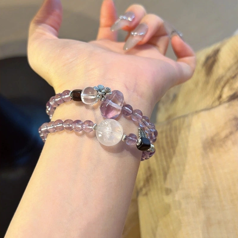 Amethyst Multi‑Loop Bracelet-Boost Motivation