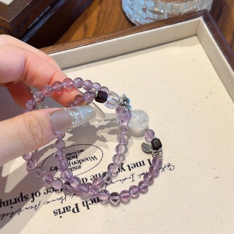 Amethyst Multi‑Loop Bracelet-Boost Motivation