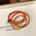 Red Agate Multi‑Loop Bracelet-Gather Vitality & Attract Wealth