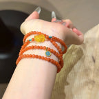 Red Agate Multi‑Loop Bracelet-Gather Vitality & Attract Wealth