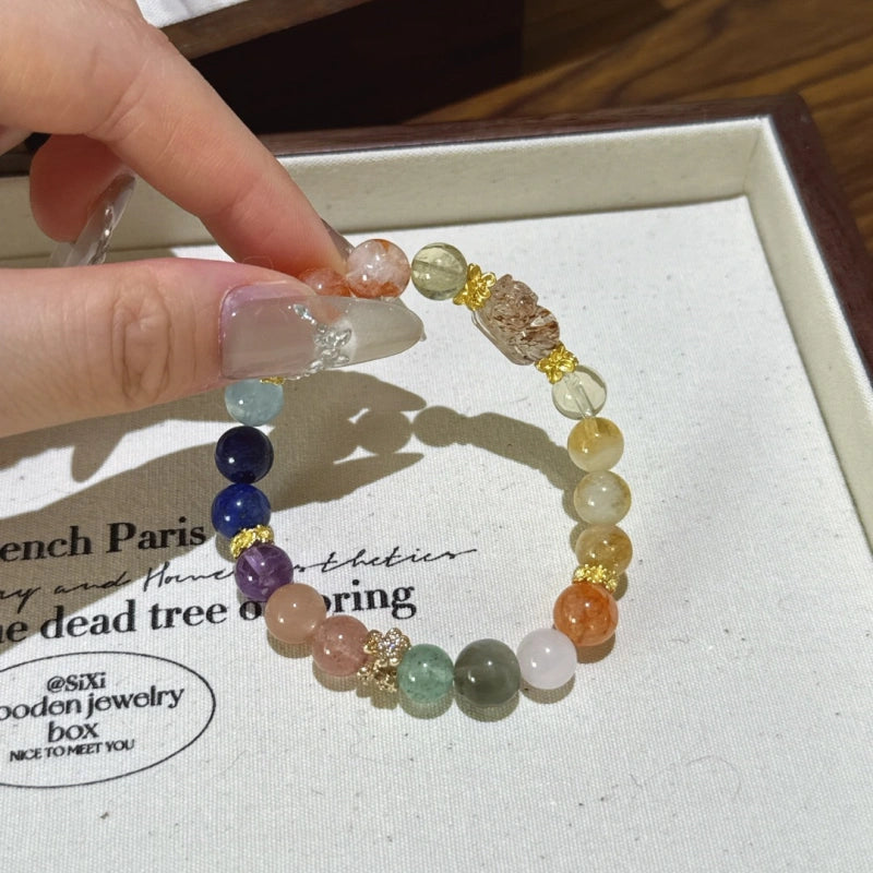 Bracelet « Muguet » en Améthyste naturelle – Sagesse ouverte, Attire les bienfaiteurs