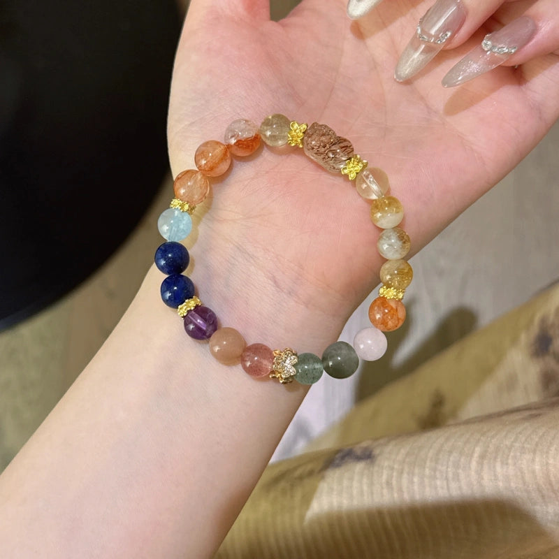 Bracelet « Muguet » en Améthyste naturelle – Sagesse ouverte, Attire les bienfaiteurs