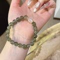 Green Rutilated Quartz & Blue Moonstone Bracelet - Enhance Intuition