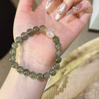 Green Rutilated Quartz & Blue Moonstone Bracelet - Enhance Intuition