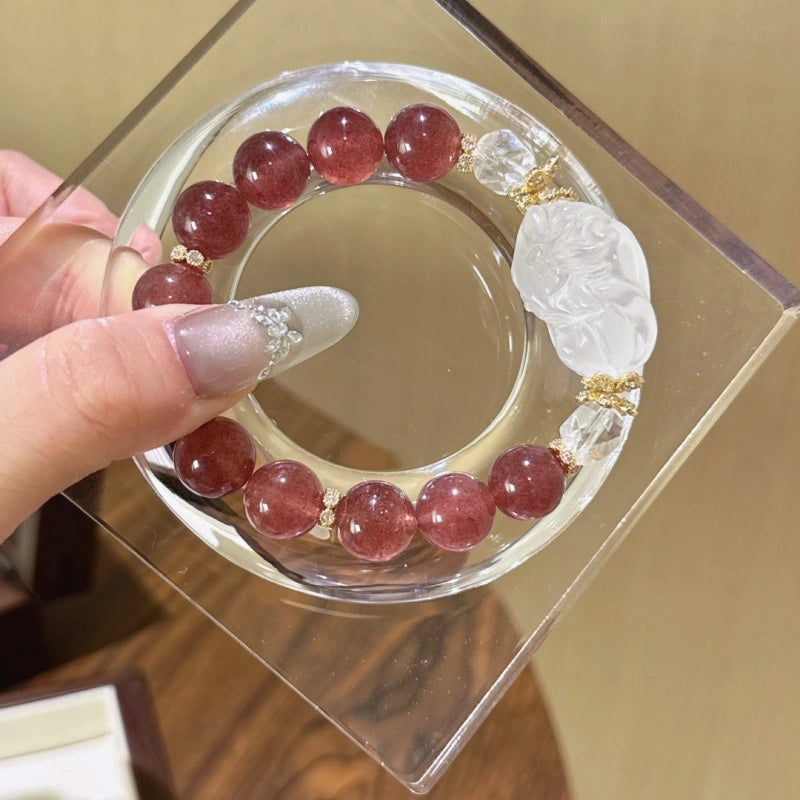 Bracelet « Muguet » en Améthyste naturelle – Sagesse ouverte, Attire les bienfaiteurs