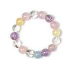 Clear Quartz‑Rose Quartz‑Citrine‑Amethyst‑Aquamarine Bracelet - Attract Abundance