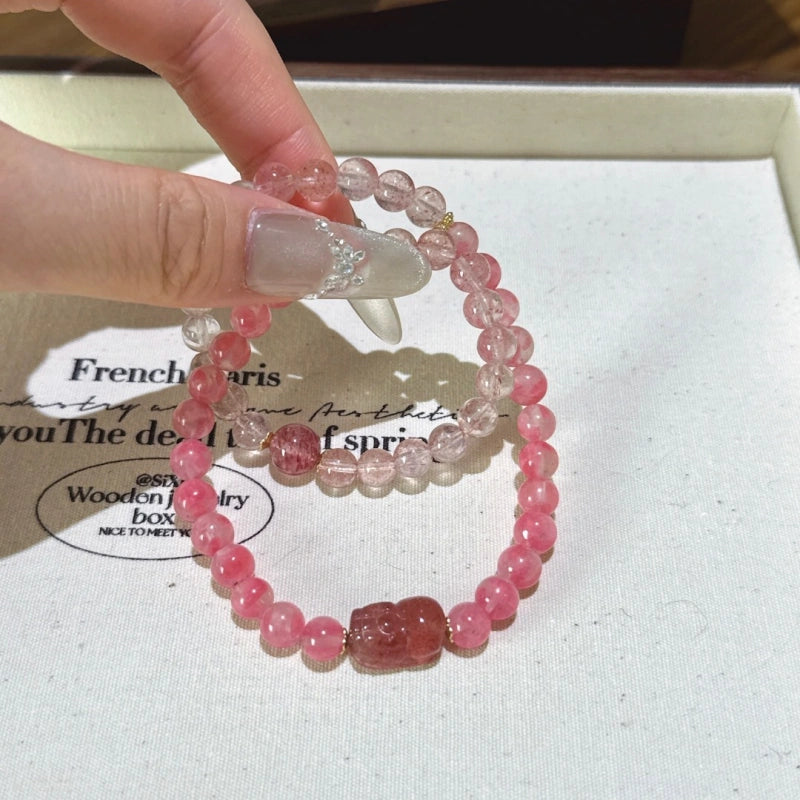 Bracelet « Muguet » en Améthyste naturelle – Sagesse ouverte, Attire les bienfaiteurs