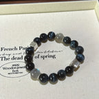 Blue Tiger’s Eye & Grey Moonstone Bracelet - Overcome Indecisiveness