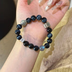 Blue Tiger’s Eye & Grey Moonstone Bracelet - Overcome Indecisiveness