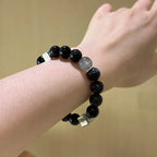Blue Tiger’s Eye & Grey Moonstone Bracelet - Overcome Indecisiveness